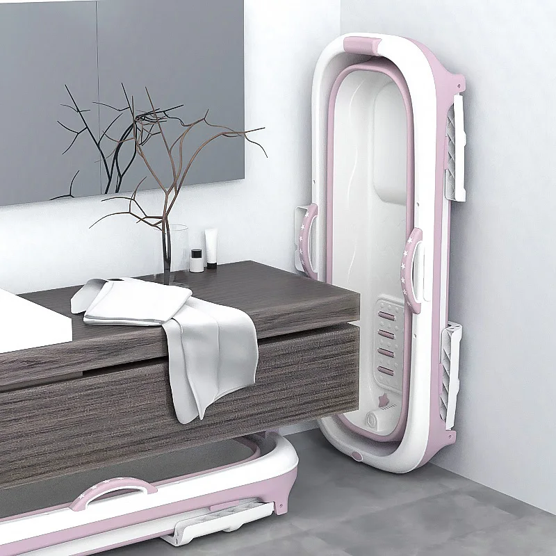  Wholesale USA Free Shipping Freestanding 115cm Large Size Adults Hot Tub Foldable Baby Bathtub