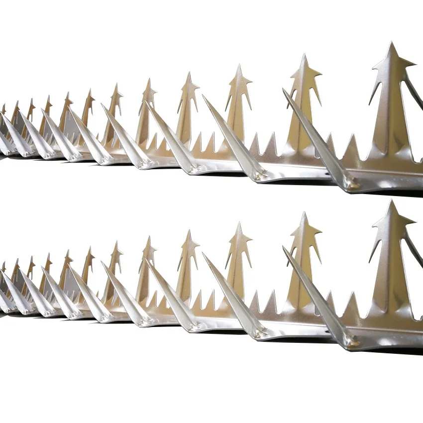 1,25 м высокая безопасность оцинкованная сталь анти-восхождение шип для стеновой крышки