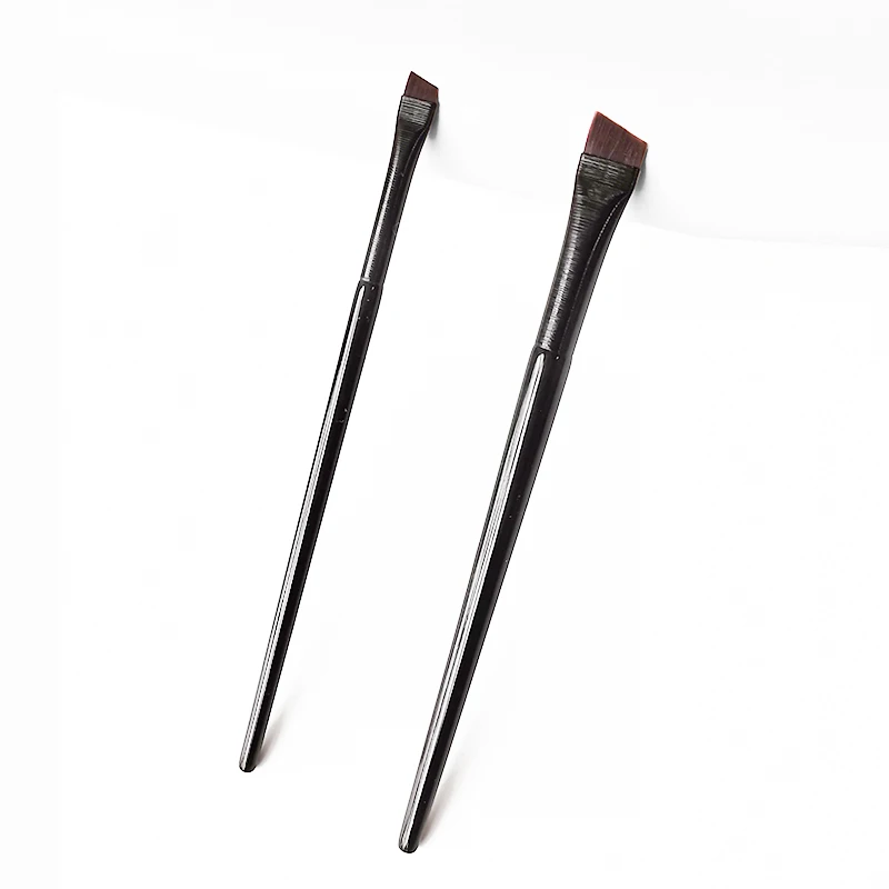Wholesale Eyebrow Eyeliner Brush Angled Flat Eyebrow Comb Professional Beauty Makeup Brushes For Lash Eye Brow Brush