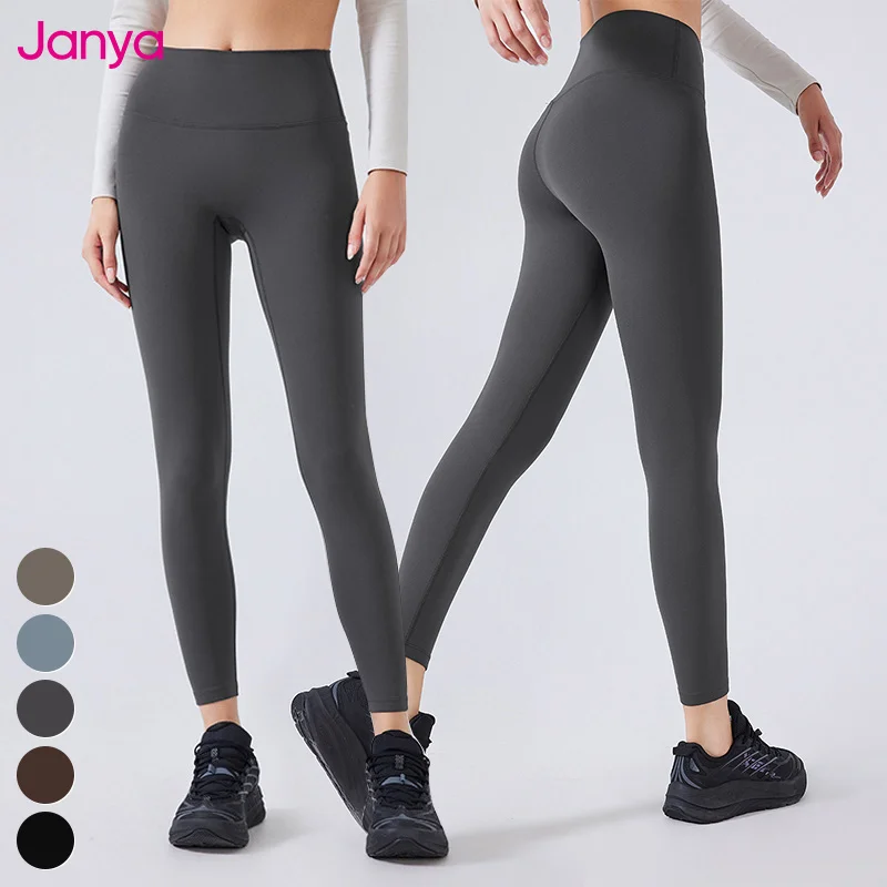 Custom Logo Women Clothing Hidden Pocket No Front Seam Sports Leggings Thin Fleece Gym Fitness Pants High Waist Yoga Leggings