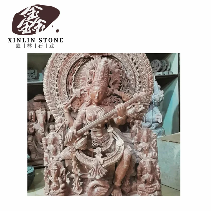 Hand carved stone buddha of outdoor decor thai female buddha sitting sculpture stone carving sculpture