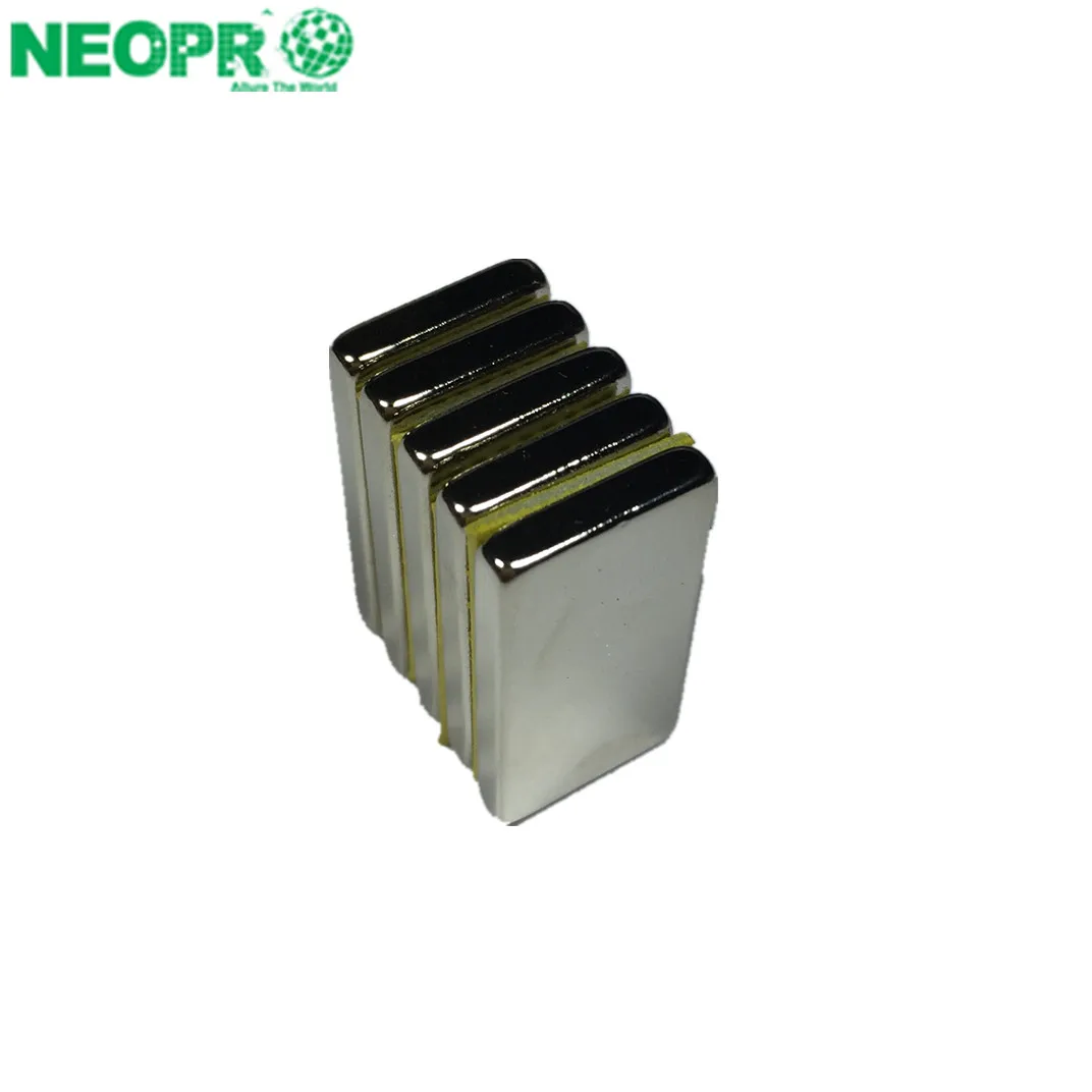 Customized Size N35 NI Block Magnet  Neodymium Powder Ndfeb Magnetic Powder With High Magnetic Energy