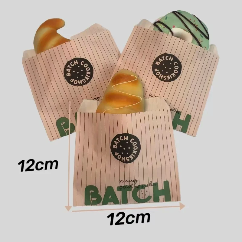 Customized Chocolate Cookie Packaging Bags Box Cookie Wrappers Wrapping Paper Bakery Paper Bag for Popcorn Boxes with logo