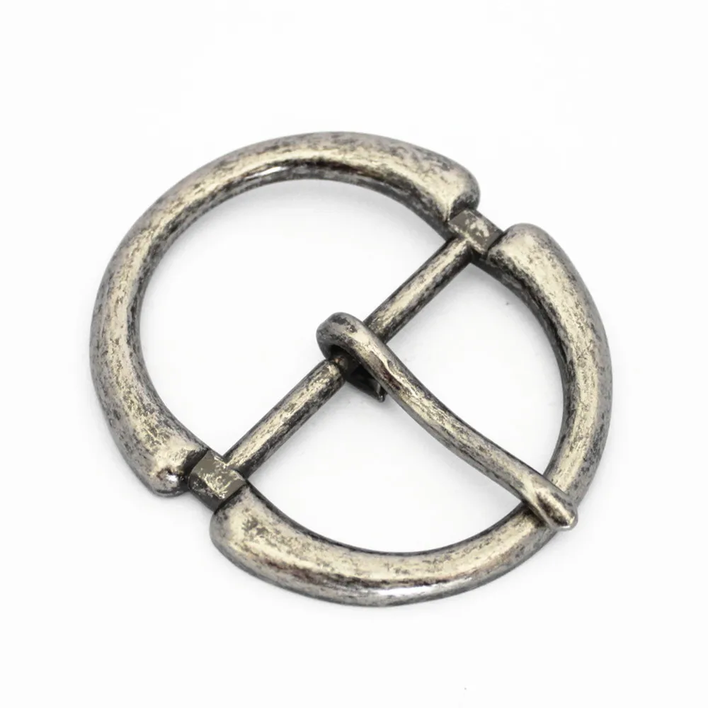 Classical Adjustable Customizable Metal Center Bar Buckle Antique Silver Metal Belt Buckle