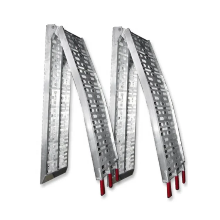 Aluminum Plate Top Ramp 1500lb Capacity Lawn Mover ATV Truck Loading Ramps