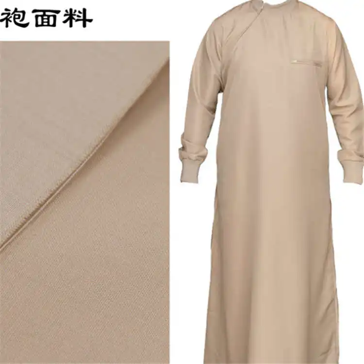 100% Polyester Arab Thobe Fabric Japan for Men Clothing
