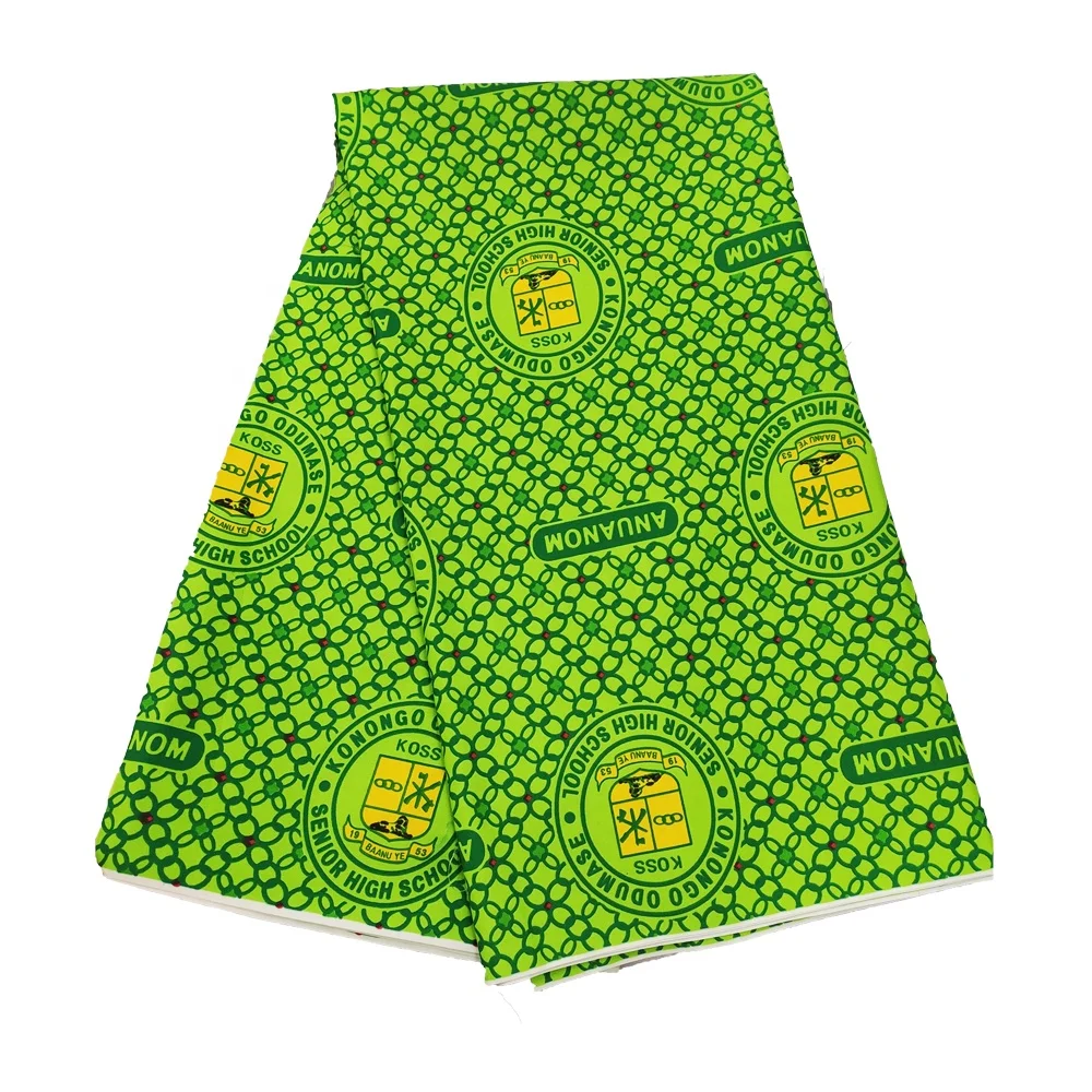 
100% Polyester Ankara African Wax Prints Fabric School Uniform Cloth 