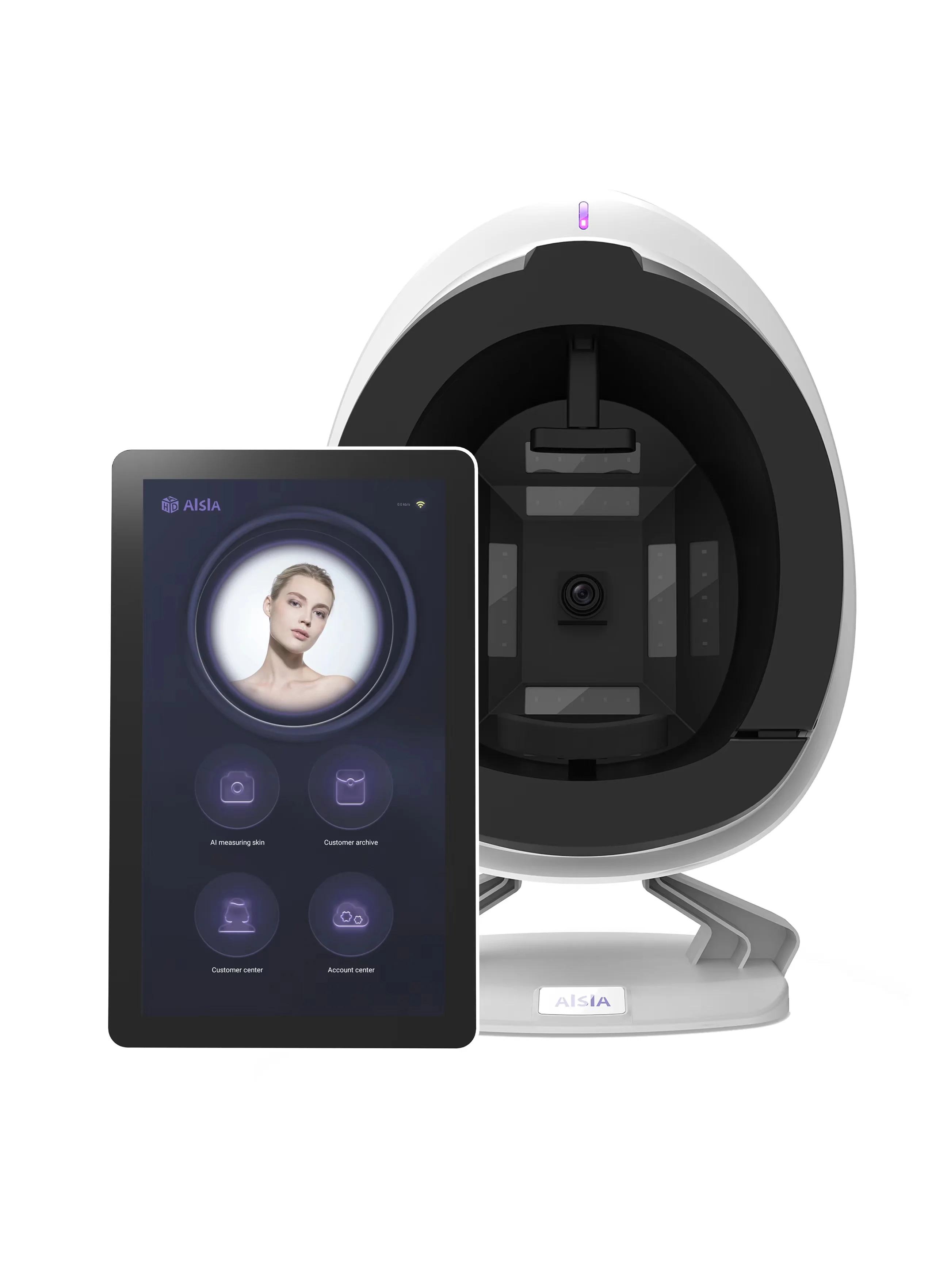 2024 Newest 21.5 Inch Screen Portable 3D AI Scanner Camera Device Facial Test Skin Face Analysis Machine Skin Analyzer Machine