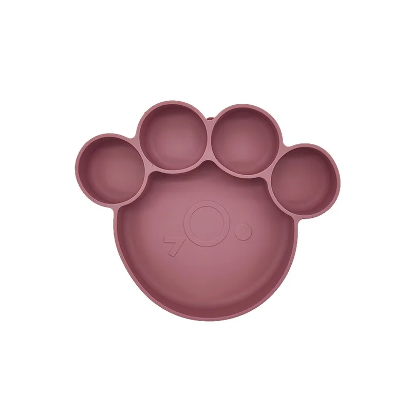 Panda Silica Gel Dinner Plate Anti Falling Silicone Suction Cup Silicone Baby Feeder