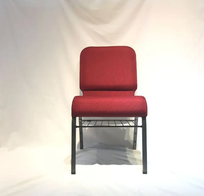 Современные высококачественные многослойные металлические церковные стулья с вешалками для хранения для встреч и торжеств по низкой цене оптом