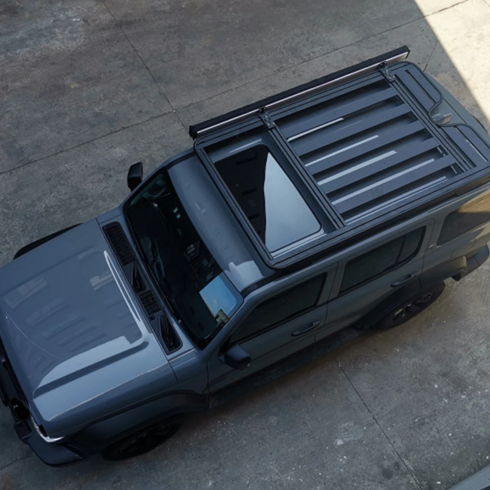 Car Accessories Aluminum Car Auto Spare Parts Flat Customized Roof Rail Roof Rack For Tank