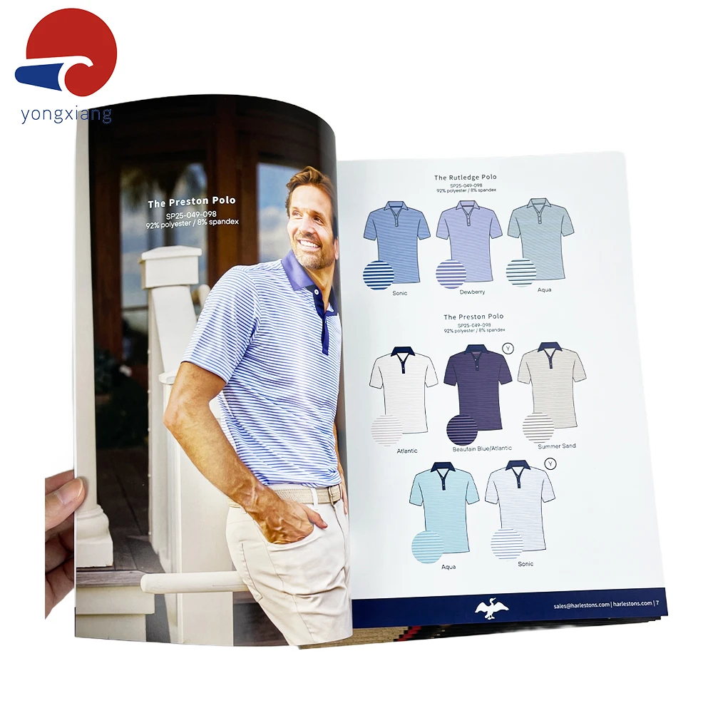 wholesale book service catalogue printing custom brochure paperback catalog