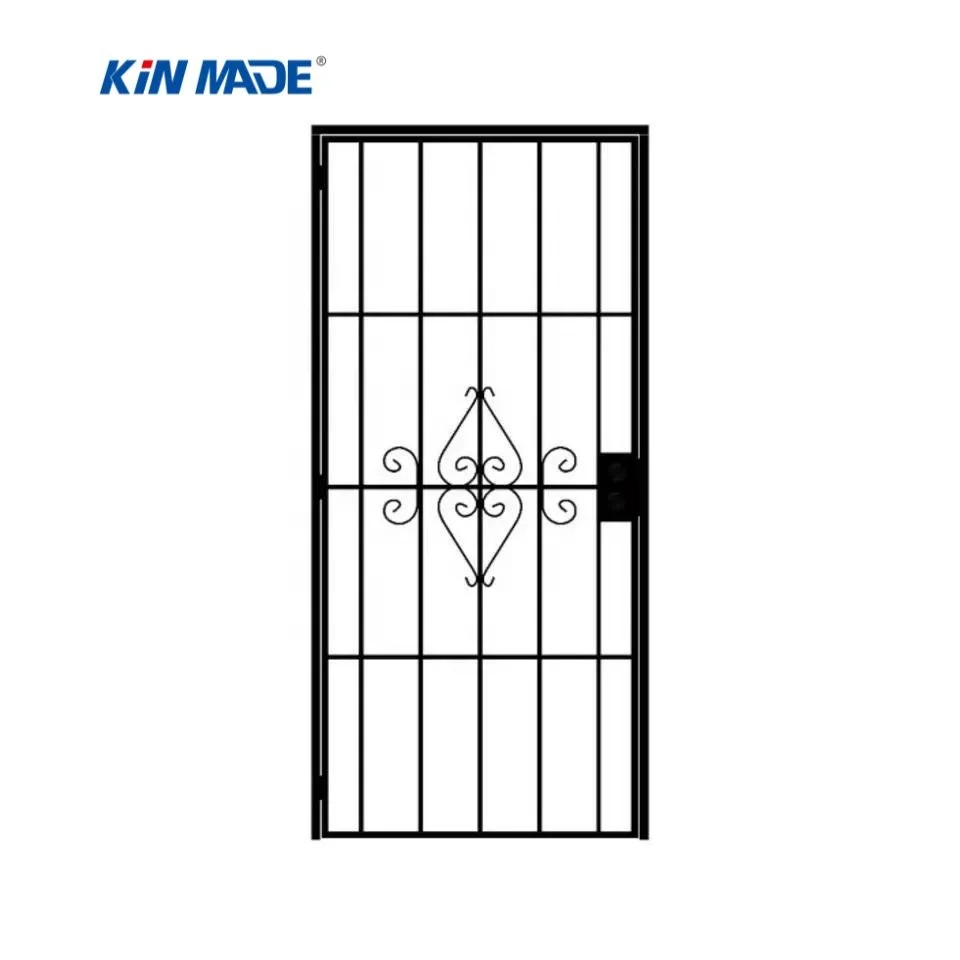 Metal Doors Exterior Steel Decorative Wrought Iron Metal Custom Steel Security Screen Door