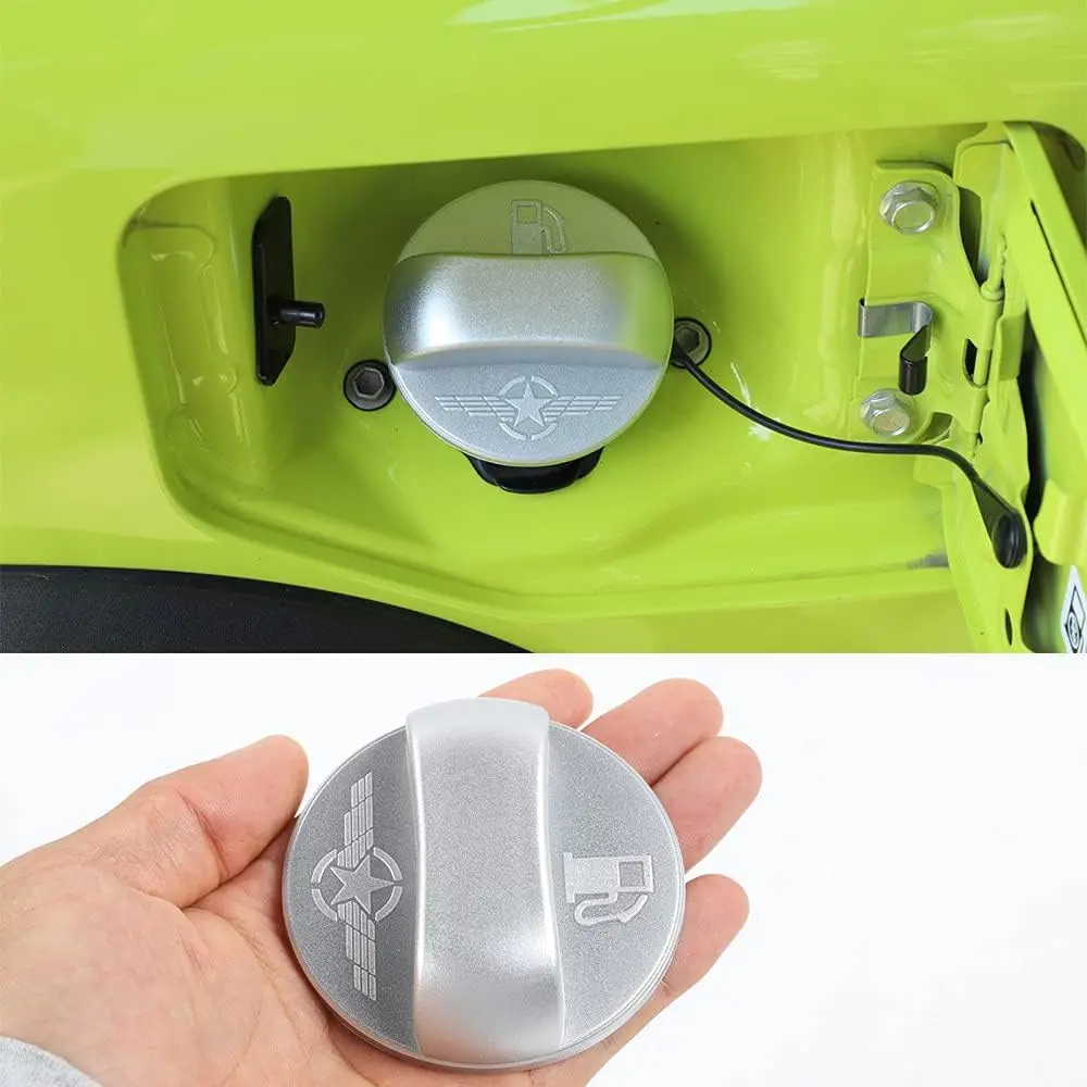 Fuel Tank Cap Gas Oil Cover Decoration Trim for Suzuki Jimny JB64 JB74 2019 2020 2021 2022 2023 Car Accessories para ABS