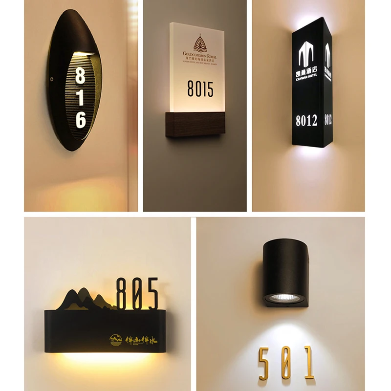 Hotel Doorplate Room Plate house numbers