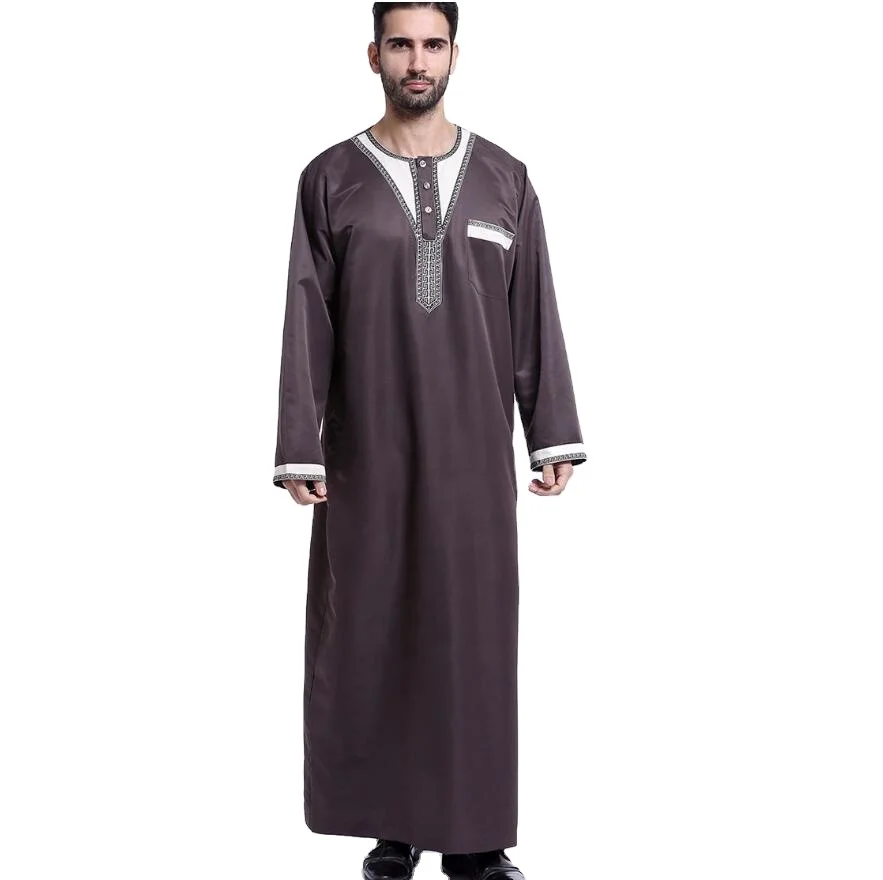 Muslim man turkish Caftan Morocco Cotton Male robe muslim men thobe