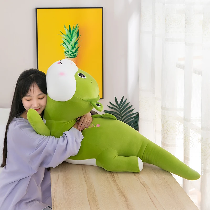Factory Outlet 60cm Stuffed Dinosaur Cartoon Animals Plush Toys Green Super Soft Toys Dino Plush Toy Pillow