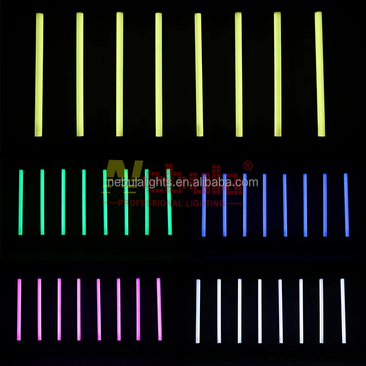 NEBULA 360 LED RGB Pixel Battery Tube Light IP65 Wireless DMX DJ Wedding Event Stage Light