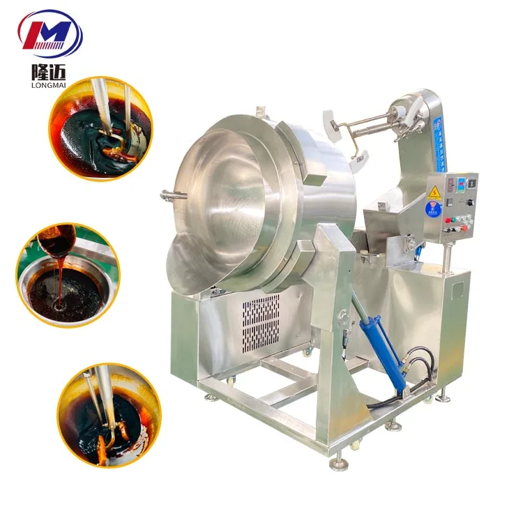 100L-1000L Cooking Mixer for Peanut Rice Candy Sugar Soup Porridge Paste Sauce Jacketed Kettle