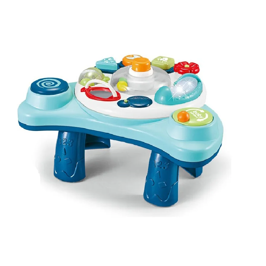 3 in 1 Baby Educational Game Musical Toy For Kids Toddler Infants Learning Study Table Set With Light Up And Music Children Toys