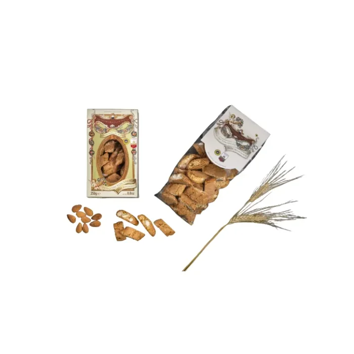 Italian Handcrafted Cantuccini Almond Cookies 250g Crispy Sweet Tuscan Tradition Excellent Quality Butter Egg Infused Biscuits