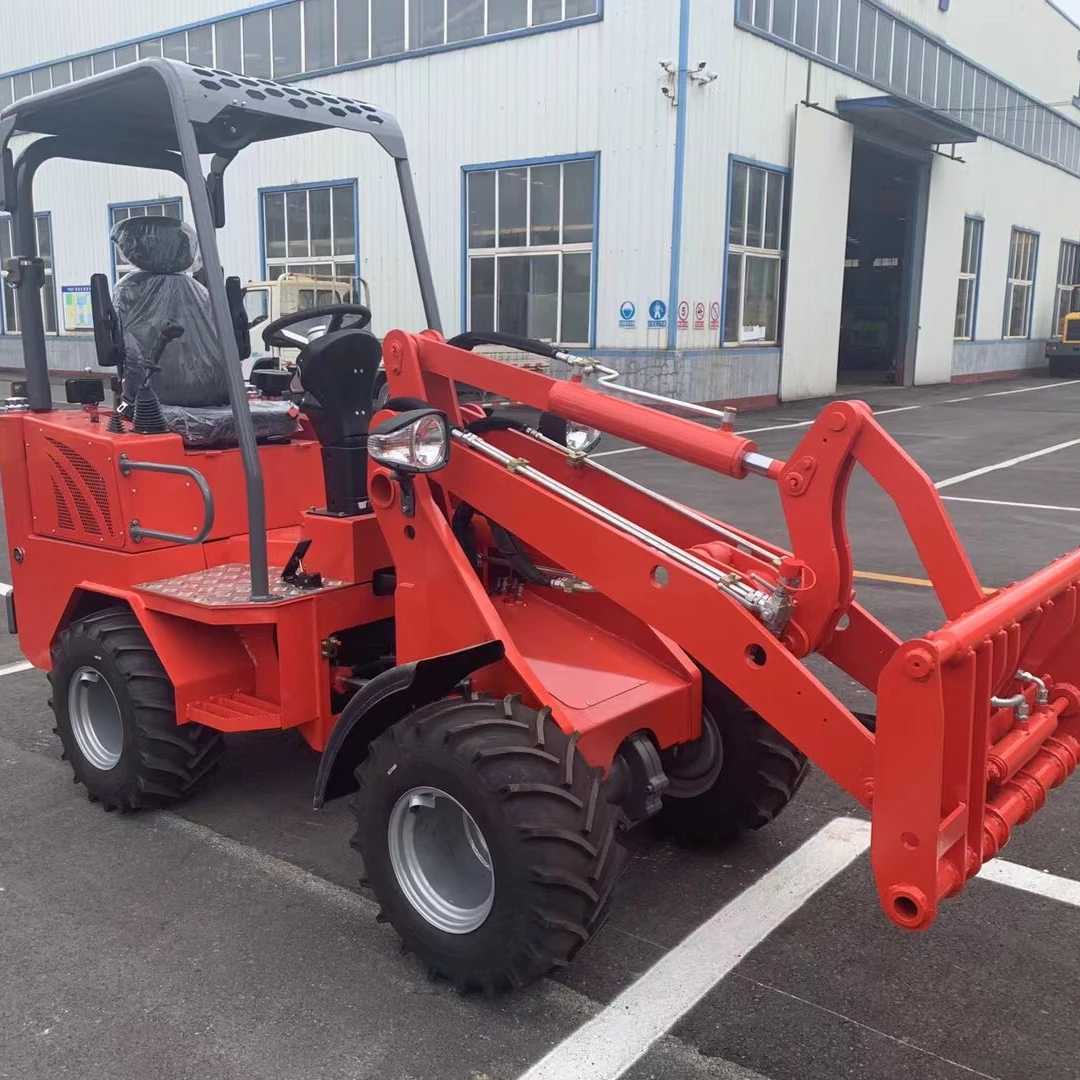 china best small mini tractor front end loader farm wheel loader 1T for sale
