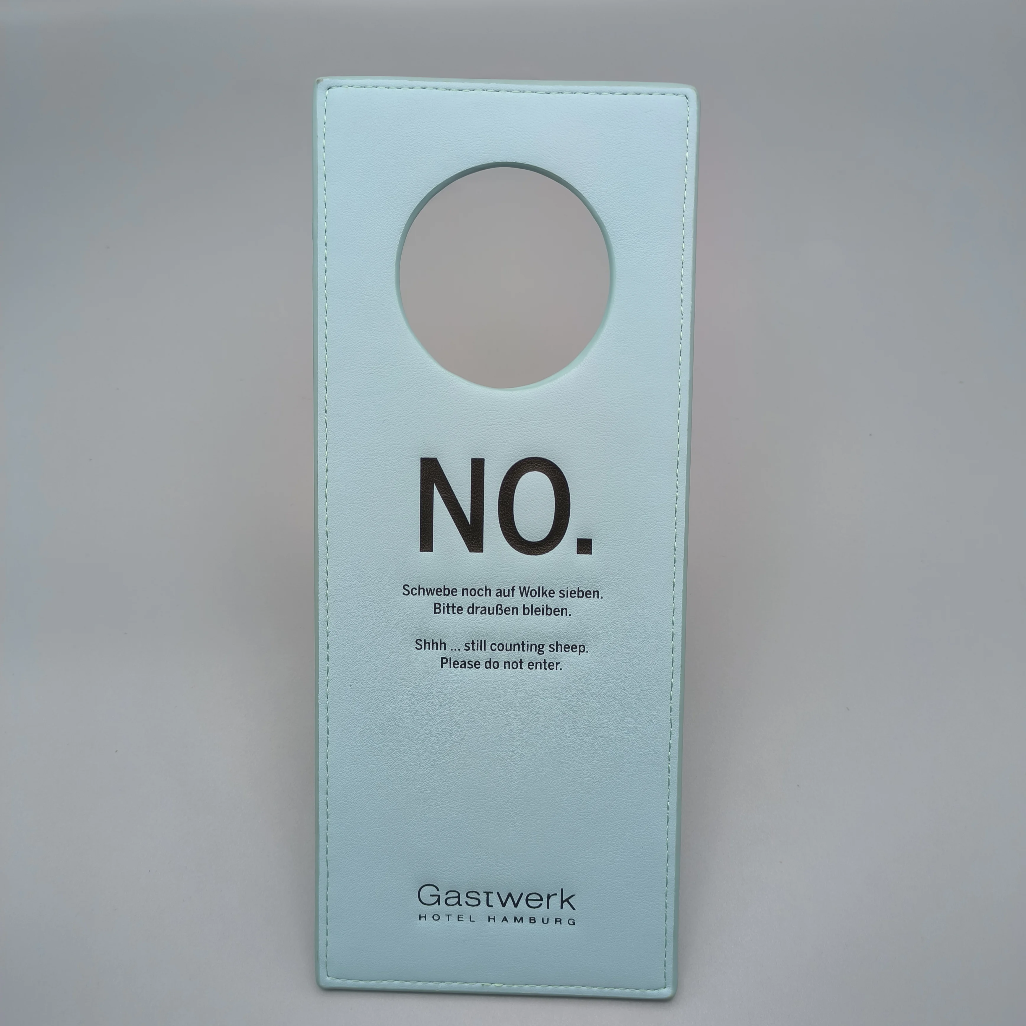 Hot-selling Customized High-end Hotel House Pu Leather Doorplate