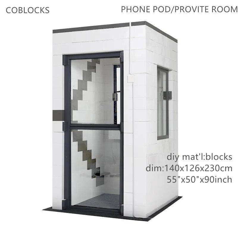 Modular soundproof Sound booth office pods private 2 seat meeting office booth office phone booth pods