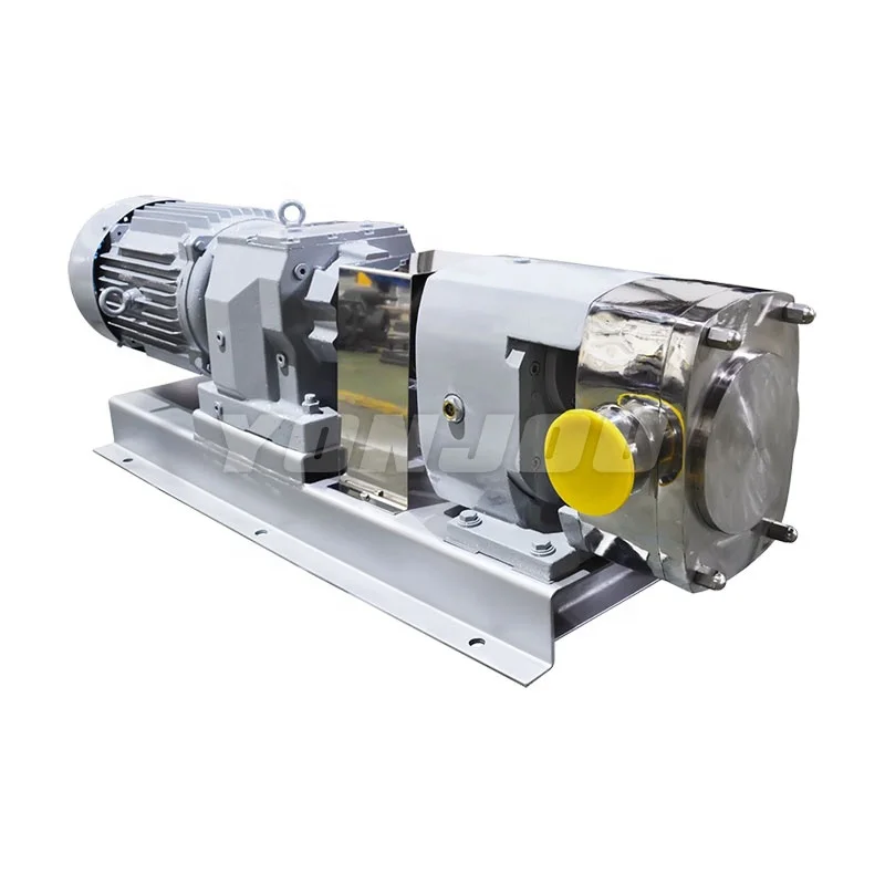 Sanitary stainless steel food grade chocolate honey rotary lobe pump