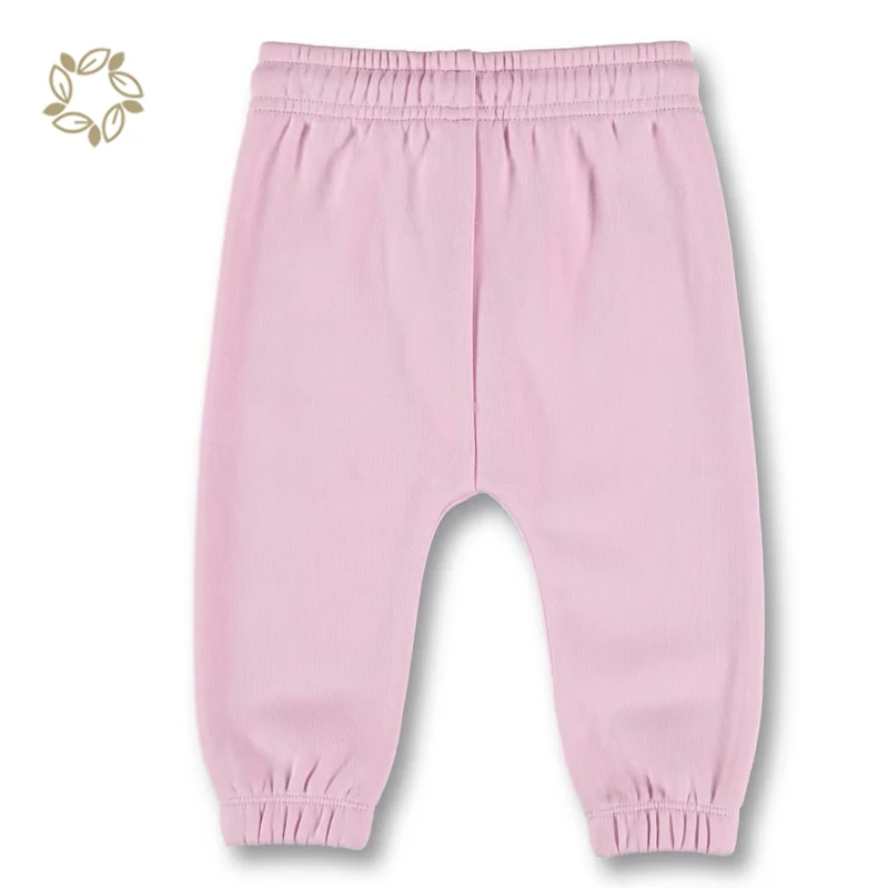 baby plain fleece sweatpants organic cotton toddler pants Sustainable children Jogger pants customized toddler girl pants