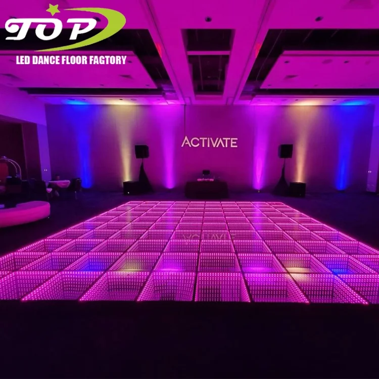 colorful lamp 3d led infinity mirror dance floor