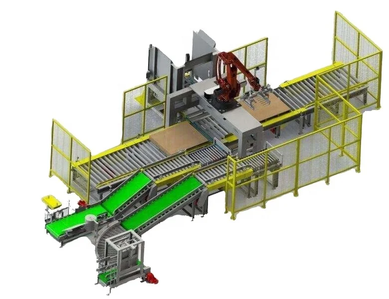 robotic packing line palletizer stack robot gripper robot arm system