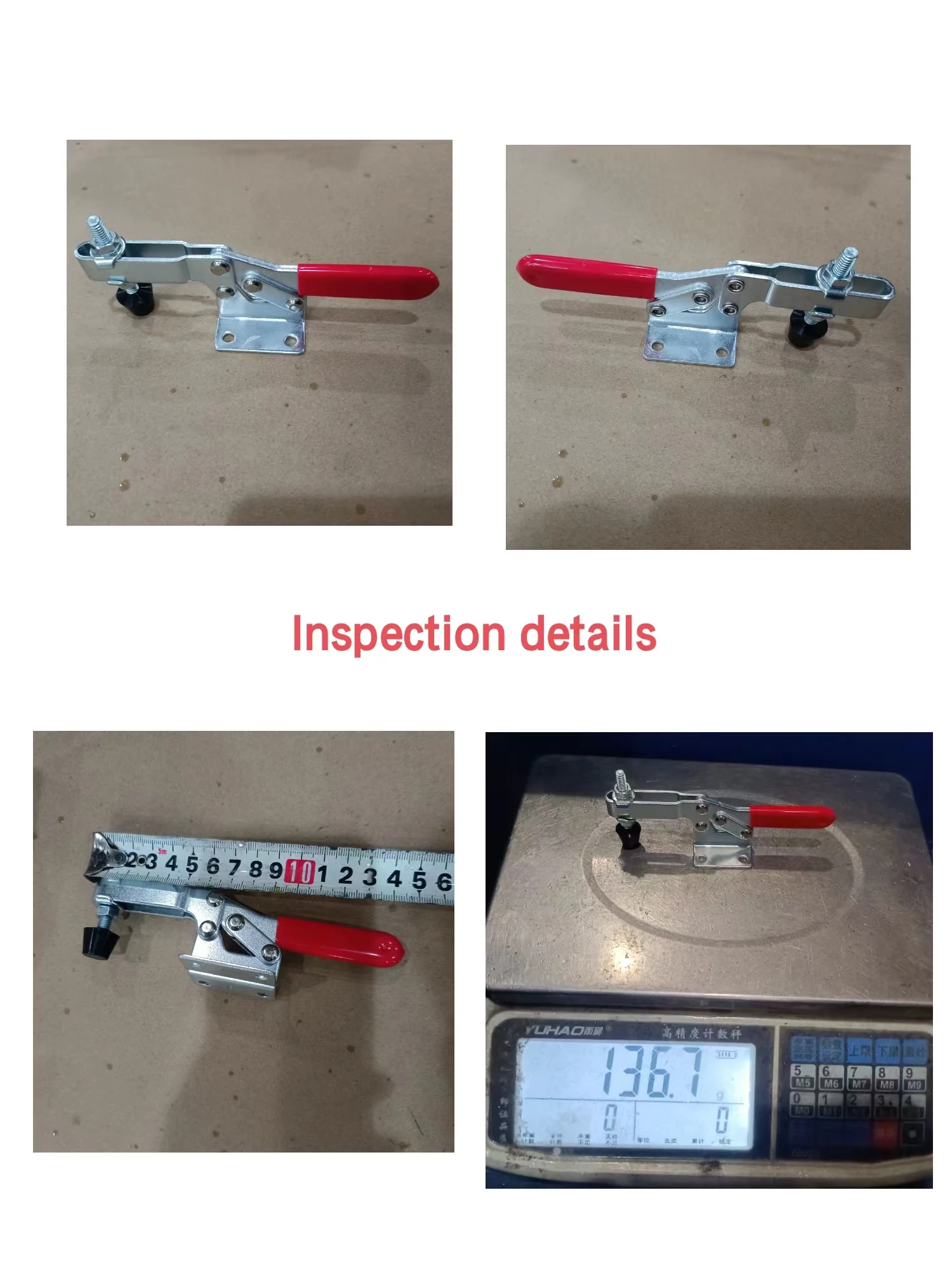 Переключные зажимы, безопасный деревообрабатывающий ручной инструмент, быстроразъемный зажим, горизонтальный тумблер, зажим, GH-201c