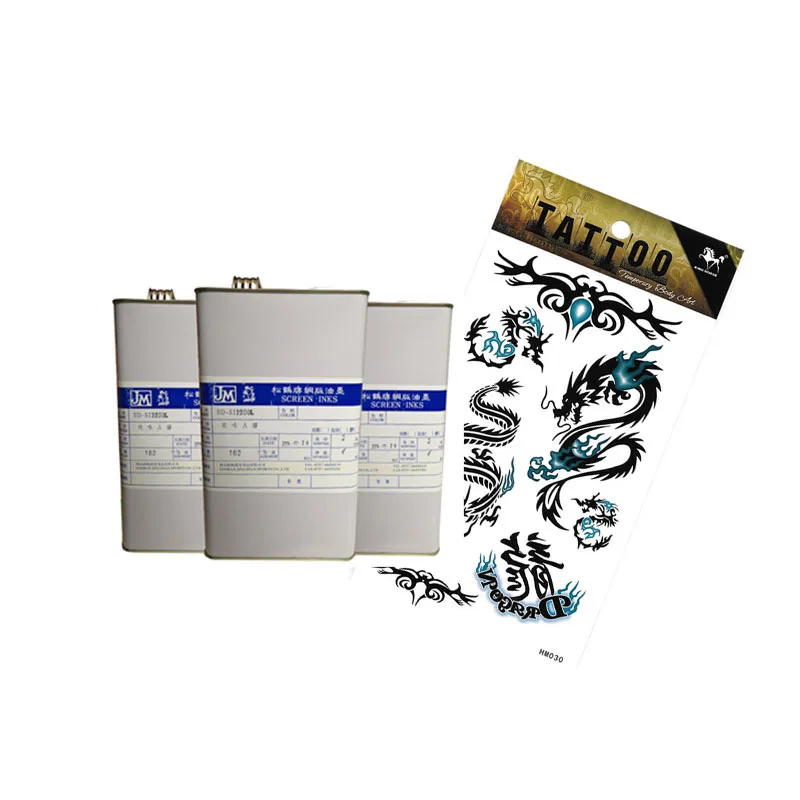 TNK Series Special Screen Printing Ink For Temporary Tattoo Sticker