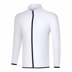 OEM Custom Quick Drying Breathable Jacket Golf Long Sleeved Jersey Golf Coat For Men