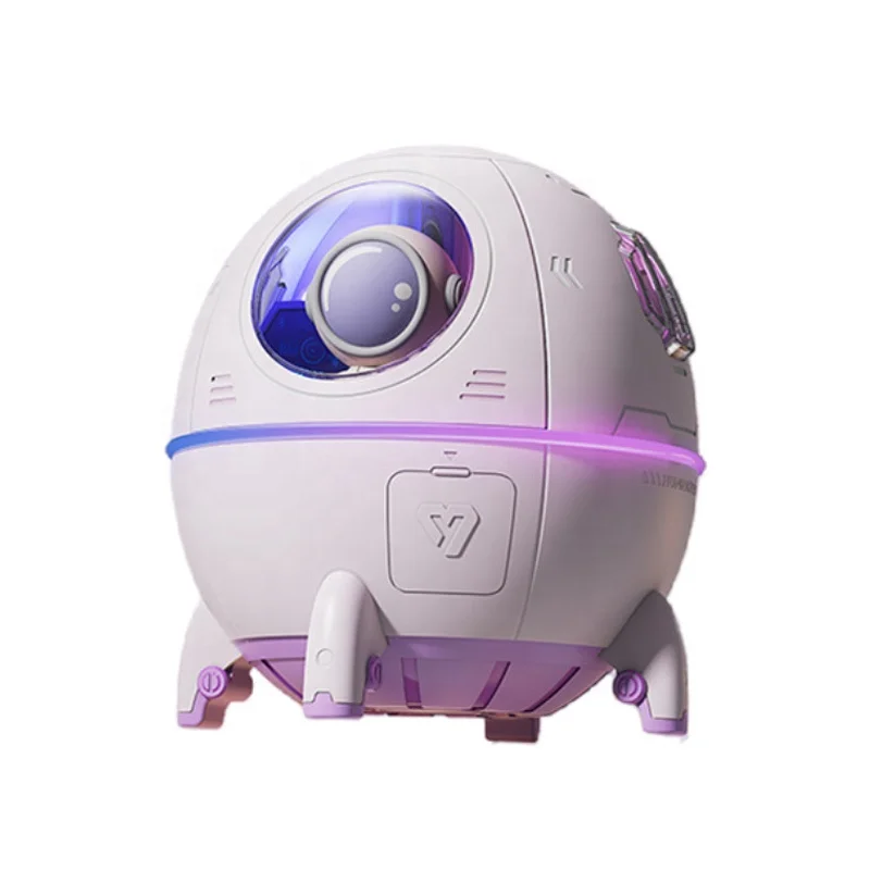 CE ROHS 220ml ultrasonic rechargeable astronauts portable mini humidifier with night lamp