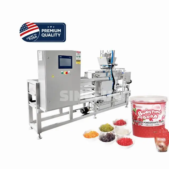 Small High Quality full automatic Pop Boba Pearl drop machine  popping pearls konjac boba making machine