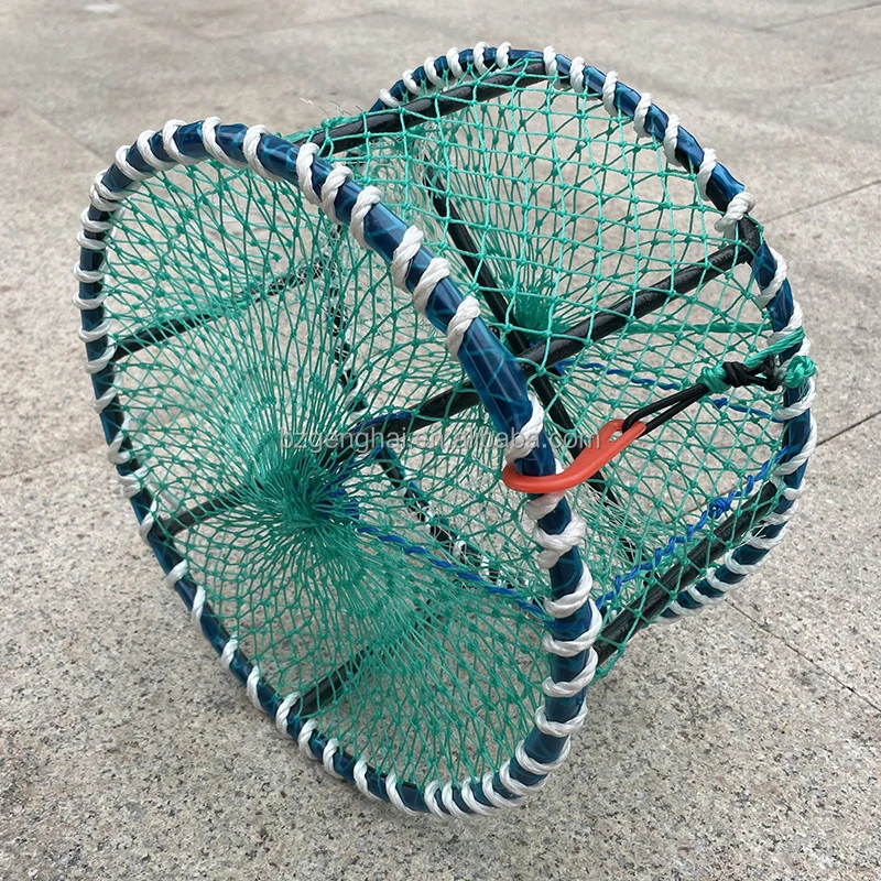 Hot Sale Aquaculture Traps Round 30cm Thickened Steel Fishing Conch Crayfish Cage Pots