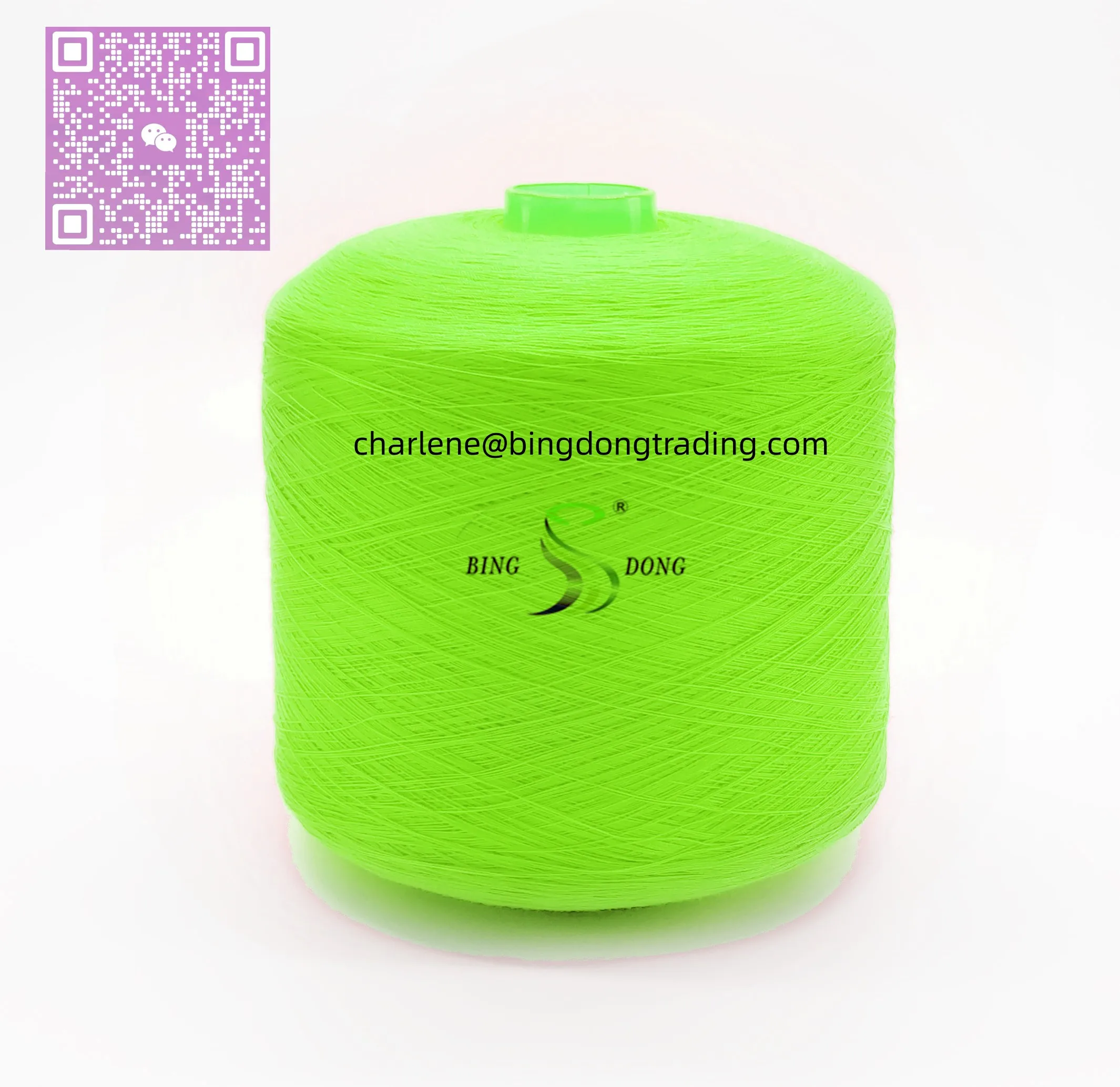 Yarn 20/3 Yizheng Raw Material Stock Lot Bright 100% Spun Sewing Polyester Woven Bag + Plastic Protecting Film Ring Spun & TFO