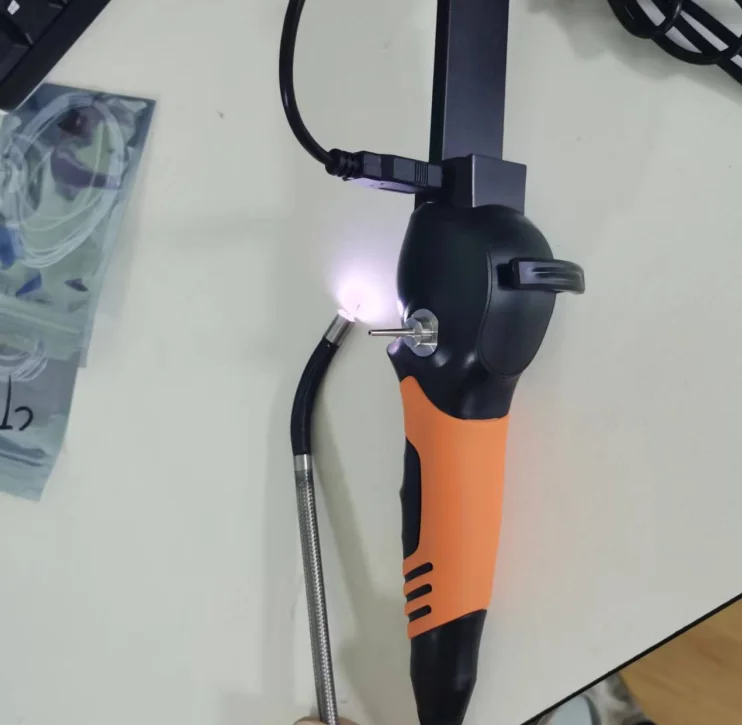 Portable inspection endoscope camera with One megapixels,1/6inch image sensor, 8 LED light sources