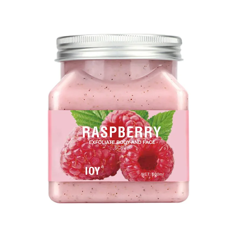 High quality skin care body scrub peach body scrub cream fruity bath salt back foot hand scrub bath salt whole body white