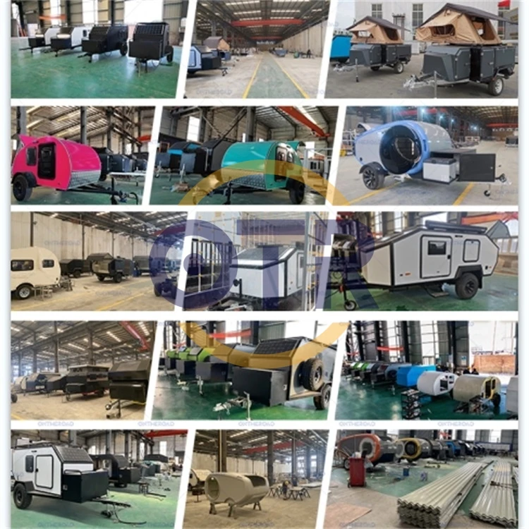 Mini Caravanas Tent Trailer Camping Water Tank Hybrid Popup Aluminum Light Weight Off Road Camper Trailer