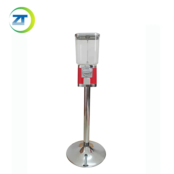 Customized trapezoid capsule vending machine rubber bouncy ball candy gumball capsule gifts vending machine