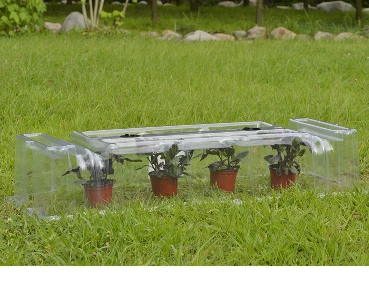 Transparent Mini Greenhouse Cloche PP PVC Outdoor Seeding Trays for Plant Propagation Seed Starting & Seedling