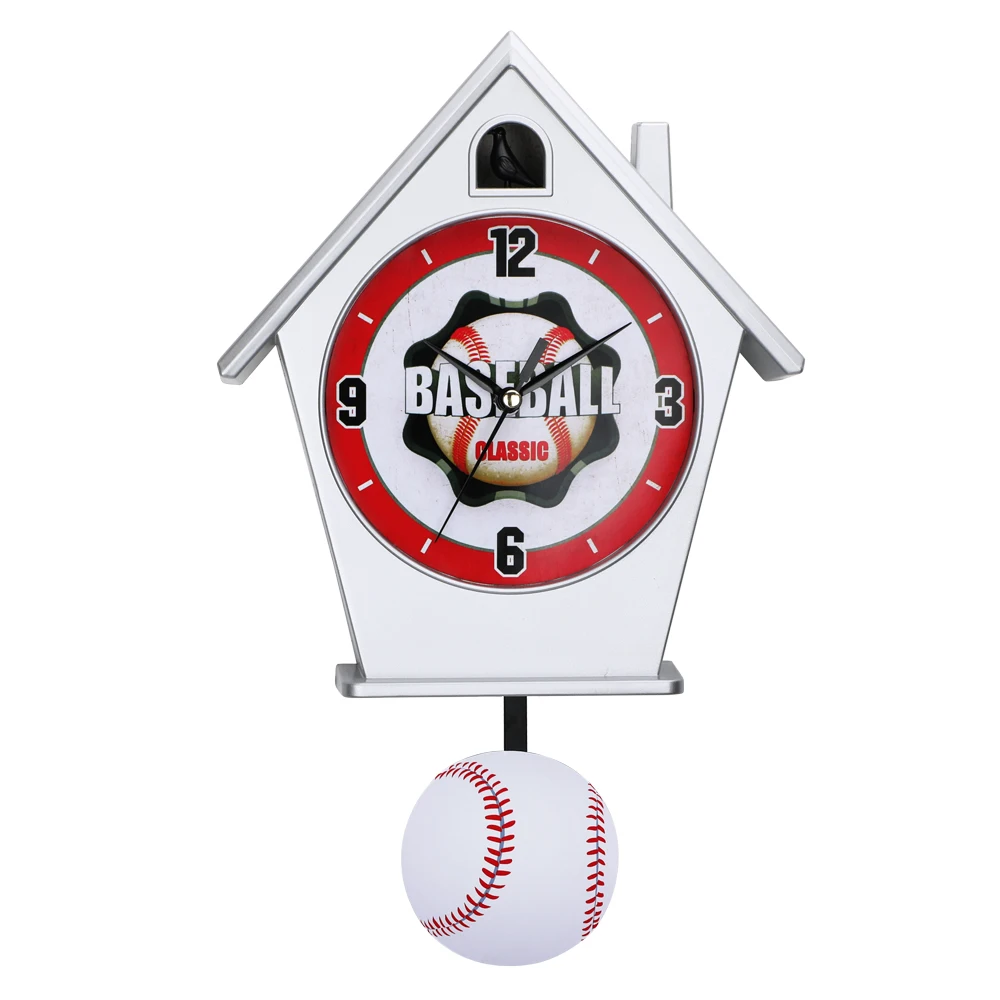 Table clock with bird sounds peacock wall clock decorate small clock