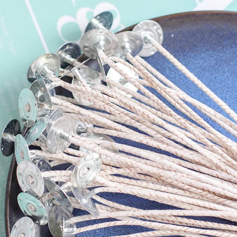 Hot Selling Product Pre Waxed Think Candle Wick with Wick Centering Device for Candle Making