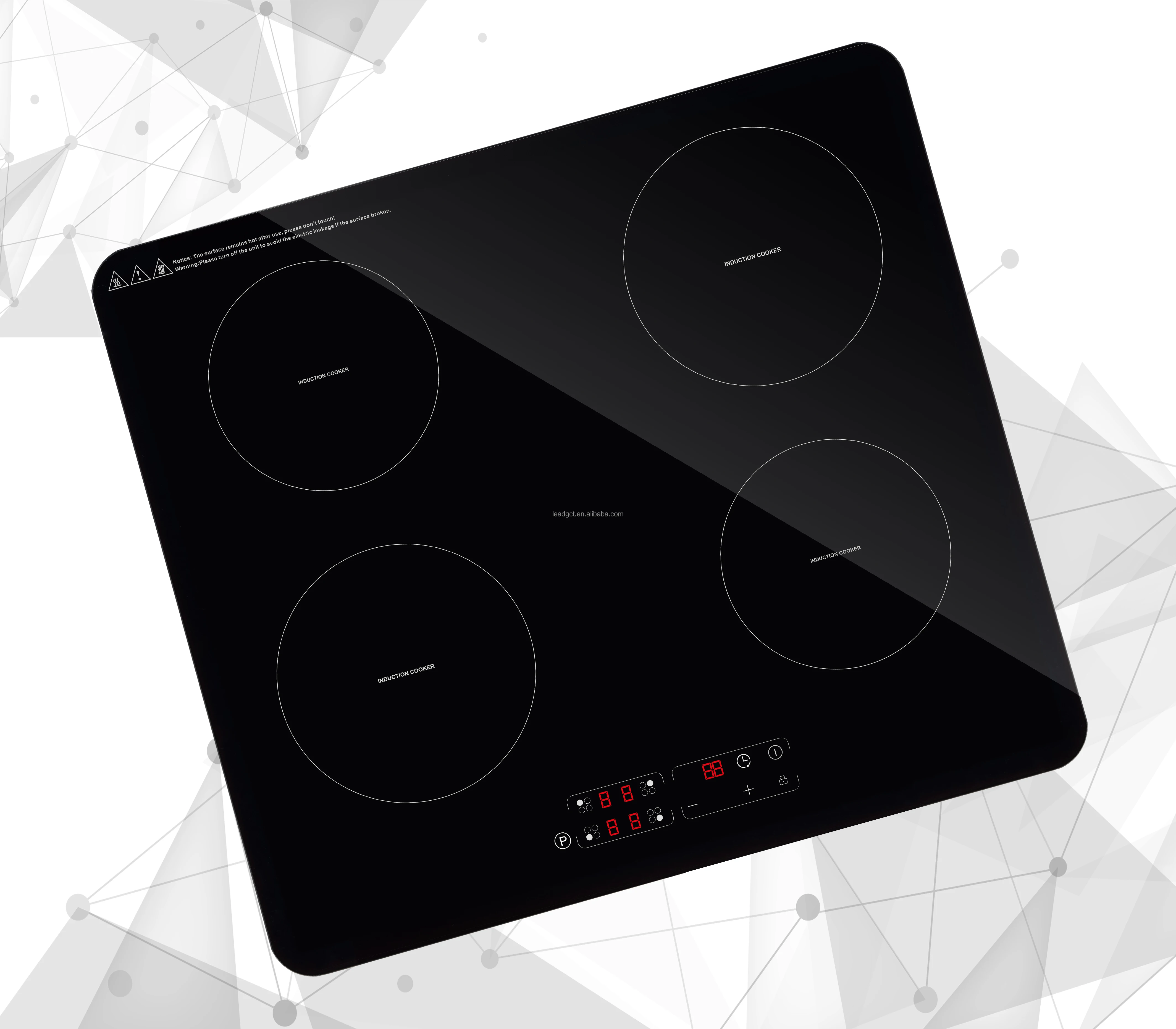 2022 new design A grade top glass panel of induction cooker  wholesale CKD/SKD spare parts for induction cooktop