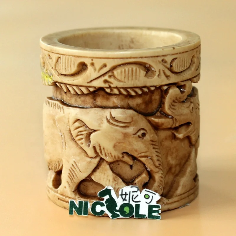 Nicole Handmade Elephant Silicone Rubber Candle Mold,Custom Silicone Soap Molds