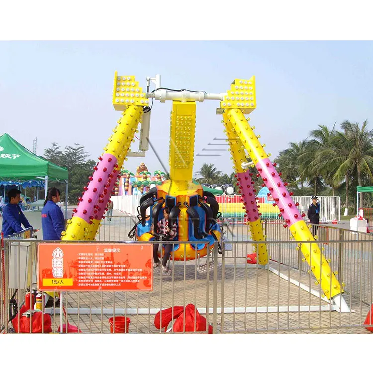 6 Seats Amusement Park Fun Fair Equipment Small Swing Carnival Game Mini Pendulum Kiddie Rides For Sale