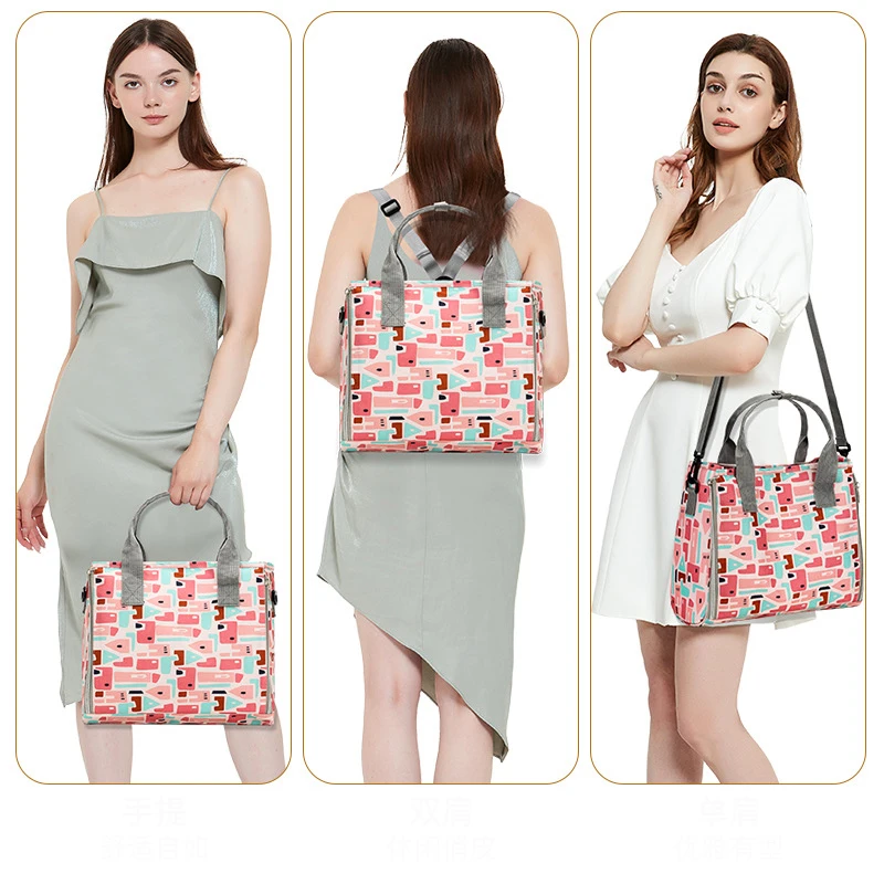 Fashion Large Capacity Multipurpose Mommy Tote Bag Baby Hanging Diaper Storage Organizer Bag for Baby Carriage